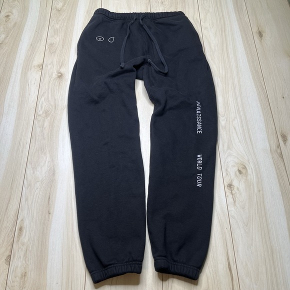 Beyonce Renaissance World Tour Jogger Sweatpants Medium Black Music Stretch - Picture 2 of 13